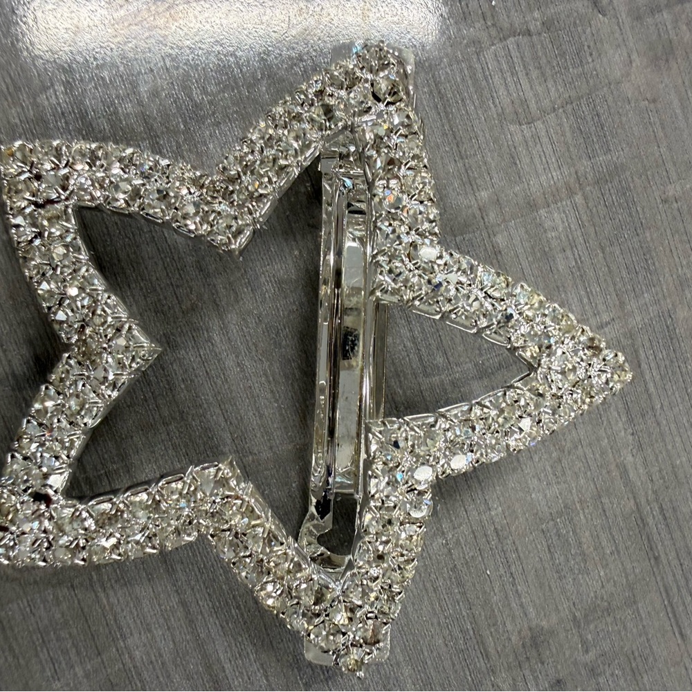 Silver Star Hair Clip